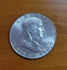#1 - 1962, Franklin Half Dollar - Uncertified & Ungraded - 90% Silver
