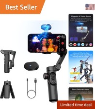Gimbal Stabilizer for Smartphone with AI Tracking Sensor, Gimbal with Focus W...