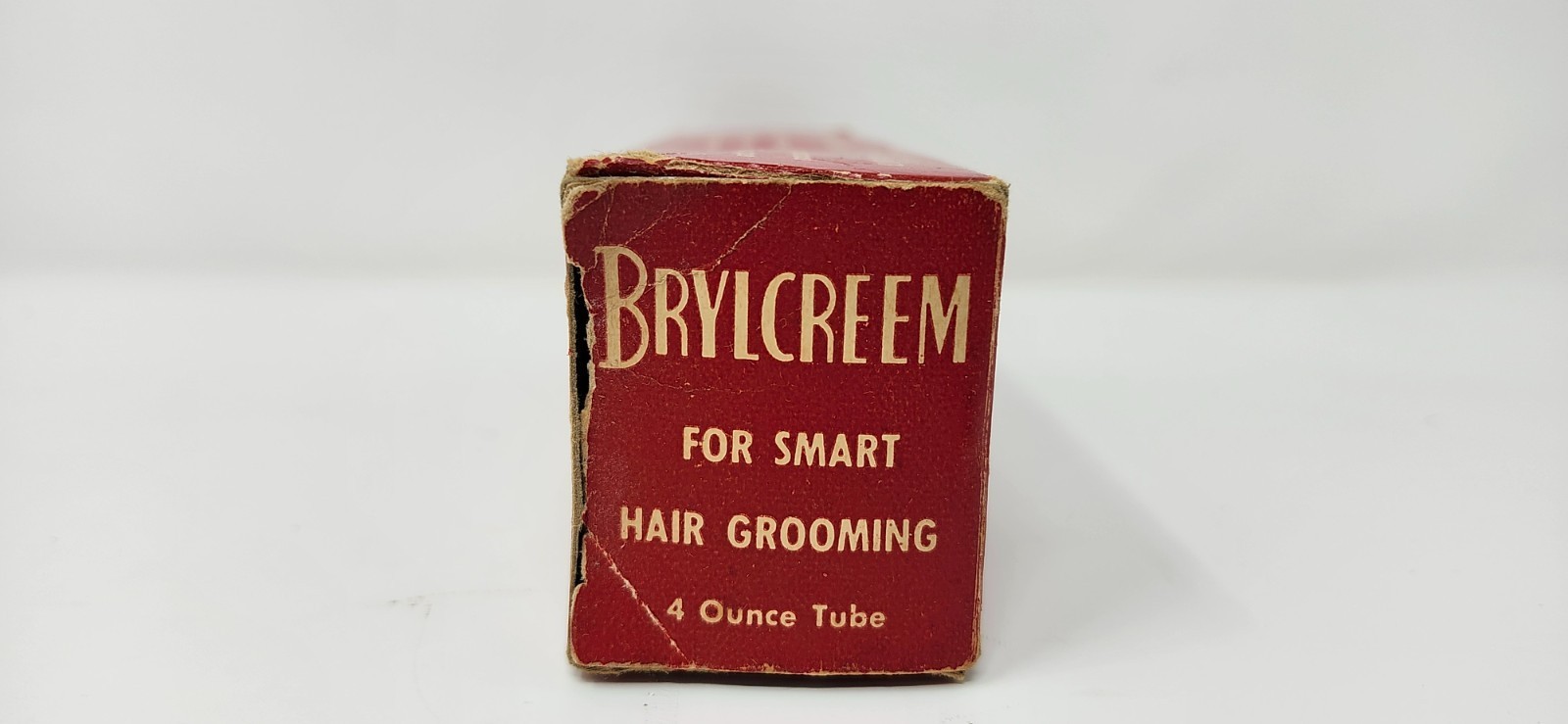 Vintage 4 Oz. Tube Of Brylcreem "For Smart Hair Grooming" With The Box