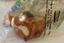 "Timon and Pumba" NEW Sealed 1994 The Lion King Toys Vtg. Burger King Kids Club
