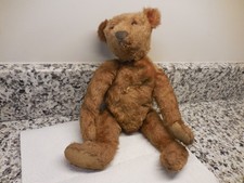 ANTIQUE STEIFF JOINTED CINNAMON MOHAIR BEAR SHOE BUTTON EYES HUMP BACK LOVABLE
