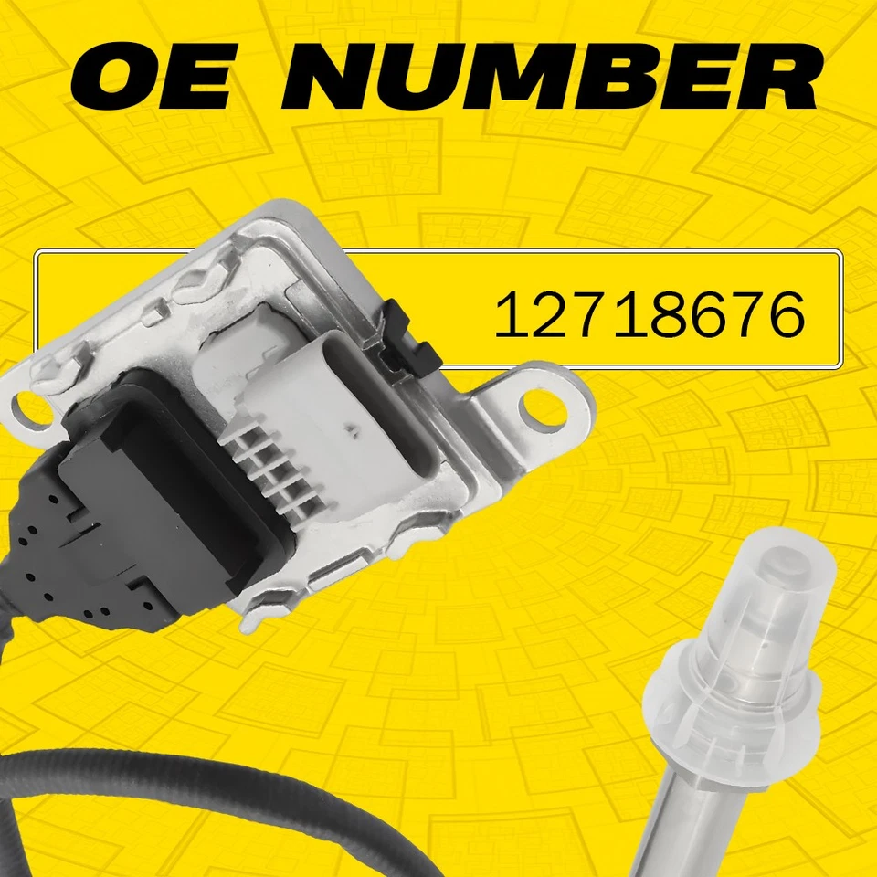 Sensor de NOx 12718676 posición 2 apto para GMC Chevrolet Silverado 2500 3500 2017-19 Foto 2 de 4