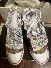 Coach Poppy Bonney High Top Sneakers Brown Mo...