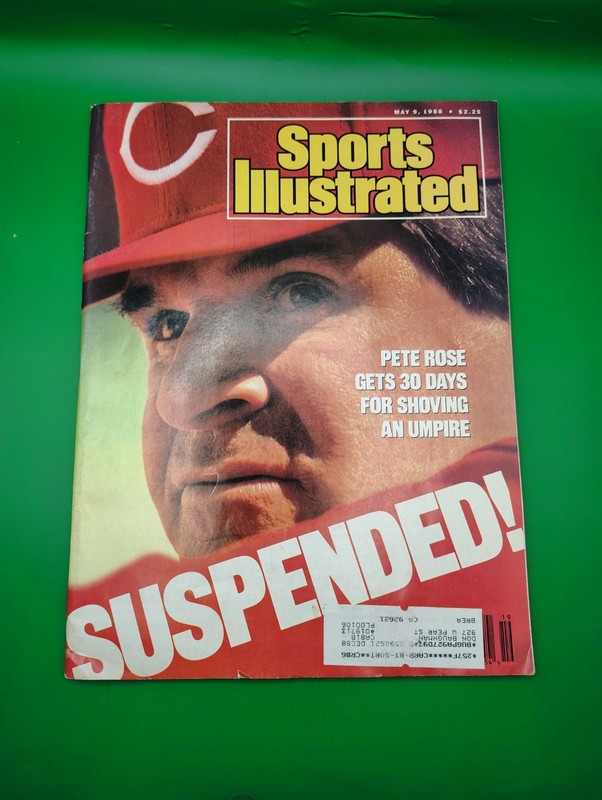 SPORTS ILLUSTRATED Magazine MAY 9 1988 Pete Rose SUSPENDED! Cincinnati Reds MLB