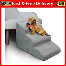 3 Steps High Density Foam Dog Stairs Ramps,Non-Slip Pet Steps for Older Dogs,...