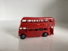 MINIC MOTORWAYS RED London Transport DOUBLE DECKER BUS  1960?s triang 