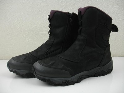 Merrell Women's 7.5 M Coldpack 3 Thermo Mid Zip Boots Black Waterproof Insulated