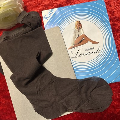 COLLANT PANTYHOSE LEVANTE VTG RHT Punta Tallone E Mutandine Col Nero Taglia 5