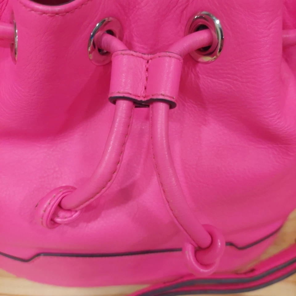 Rebecca Minkoff мини Фиона ведро сумка через плечо ярко розовый красивый  - Изображение 3 из 4