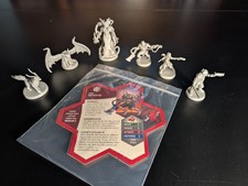 Heroscape - Wellspring Battle Box Figures - 6 Unpainted Figures and Cards