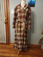 Parkella Parker Wilder Wool Belted Robe / Dress USA Vintage 40s Womens OS