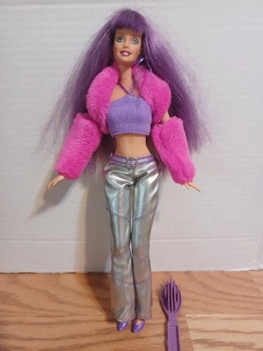 Vintage Y2K Barbie Jam 'N Glam Doll 2002 Twist Flex Waist