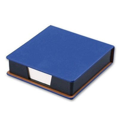 Sticky Note Box With Notepads PU Leather Memo Pad Dispenser Desktop Supplies