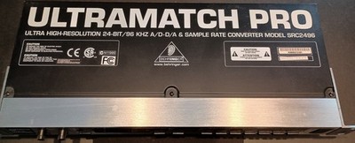 Behringer Ultramatch PRO SRC2496 24-Bit/96 kHz A/d-d/A & Sample Rate Converter
