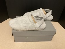 New Womens Vionic ALEAH Terry Cloth Grey Orthotic Slippers. Size 6. Nice  