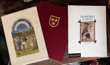 2 X Tres Riches Jean Duke de Berry Lindisfarne Gospel Medieval Illuminated