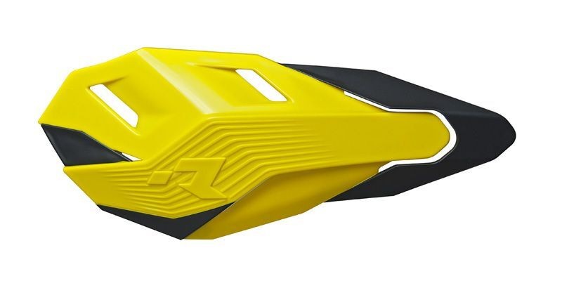 Protège-main RACETECH HP3 jaune et noir pour moto de cross