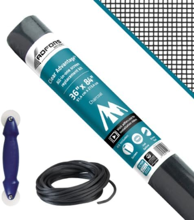 Clear Advantage DIY Screen Repair Kit for Window & Door 36x84 Inches