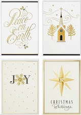 Boxed Religious Christmas Cards Assortment Peace on Earth (4 Designs/24 Cards)