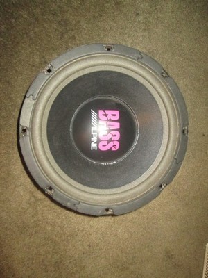 Alpine Old School BASS Sub 10''  Blown AS-IS For Parts or Repair