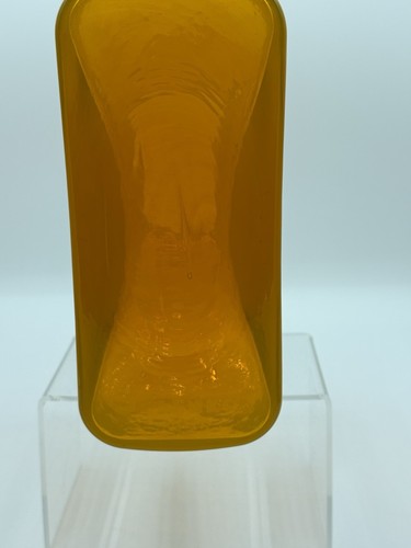 Blenko Experimental Canary Variant, 384 Water Bottle, Double Spout Pitcher - Picture 17 of 18