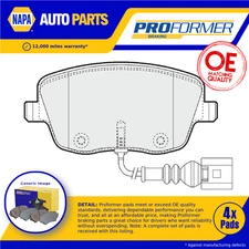 Brake Pads Set fits SKODA ROOMSTER 5J 1.9D Front 06 to 10 Proformer Quality