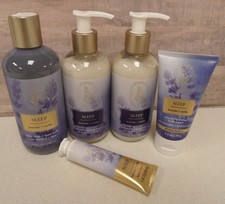 5 Bath  Body Works SLEEP Lavender Vanilla LOT Body Wash, Ultimate Cream, Lotion