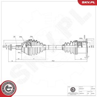 Esen Skv Antriebswelle Links, Vorderachse U.A. FüR Seat, Vw