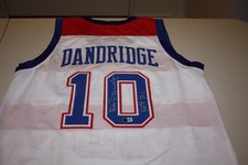 WASHINGTON BULLETS BOB DANDRIDGE #10 SIGNED HOME AUTOGRAPHED CUSTOM JERSEY BAS