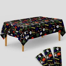 KatchOn, Tablecloth Plastic - Large 54x108 Inch, Pack Orange, Green, Yellow 