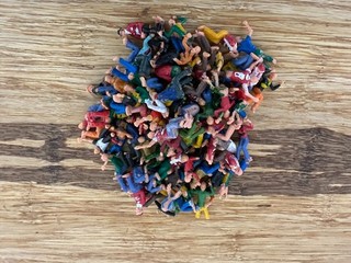 Small Job Lot Subbuteo of Spectators and Fans 75 Figures in Total (Painted)