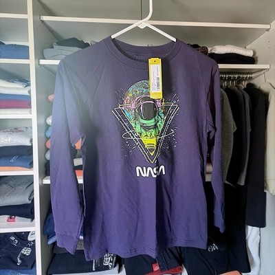 Hyper Space NASA Long Sleeve Graphic Tee Boys Size 10 NWT