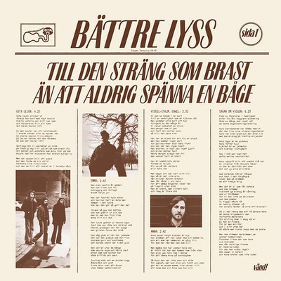 BATTRE LYSS Till Den Strang Som Brast An Att Aldrig Spanna En Bage Music CDs New