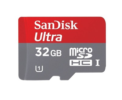 NEW SanDisk Ultra 32 GB MicroSDHC Class 10 UHS-1 30MB/s Memory Card w/Adapter 