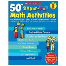 50 Super-Fun Math Activities: Grade 3: Easy- 9780545208185, paperback, Brunetto