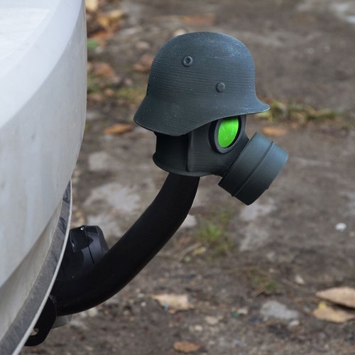 Fun Gasmaske Helm Anhänger Anhängerkupplung Abdeckkappe für Auto Wohnwagen Deko - Bild 46 von 133