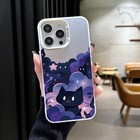 For iPhone 16 15 14 Samsung S24 S23 A25 A35 A55 Cute Cat Back Case Phone Cover