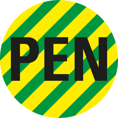Leiterkennzeichen PEN RoHS-konform Aufkleber 12 5mm 20/Bog DIN EN60445/IEC60417