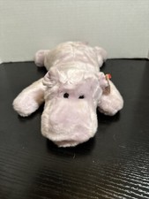 TY Beanie Buddy - HAPPY the Hippo (13.5 inch) - MWMTs Stuffed Animal Toy