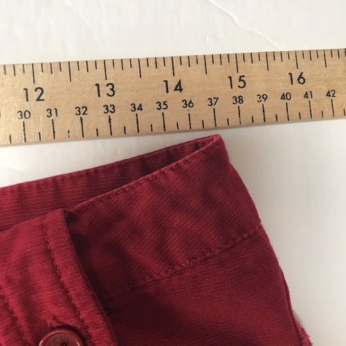 Vintage 90s Y2K O'Neill Shorts Womens 7 Red Low Rise Surfer Girl Beach Granola - Picture 12 of 16
