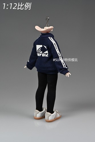 1/12 Doll Set Clothing Inner Coat Piercing Pants Fit 6 '' Action Figure Body Dol - Picture 4 of 23