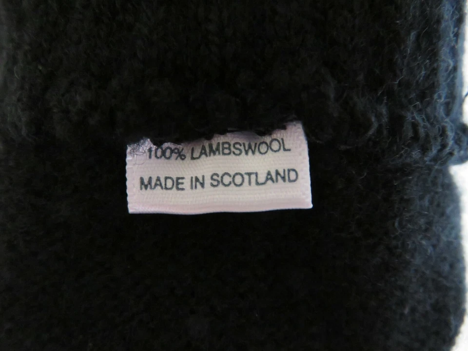 Ladies black gloves lambswool Made in Scotland NEW wool woollen winter womens - Image 4 of 4