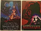 8x12 in TIN SIGNS 2pc SET Star Wars revenge Jedi movie sci fi dearth Vader saga