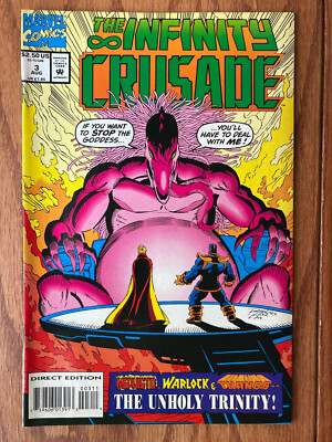 THE INFINITY CRUSADE #3 THANOS MEPHISTO WARLOCK 1993 Marvel Comics NM ? Photos