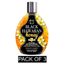 Brown Sugar Black Hawaiian Honey 200X Bronzer   Pack of 3 13.5 oz 