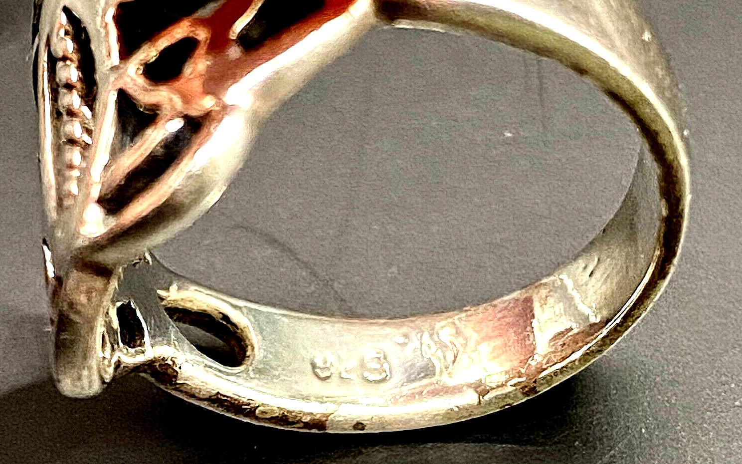 CELTIC KNOT DECEPTIVELY SOLID SIZE 5.25 STERLING … - image 2