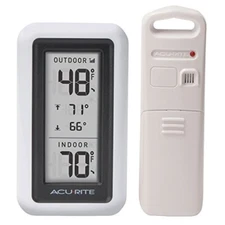 AcuRite Digital Thermometer with Indoor, Outdoor Temperature  Assorted Styles 