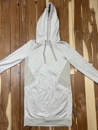 Athleta Damen Sweatshirtkleid mit Kapuze Triumph Größe Small Tall ST Farbe grau - Bild 2 von 11