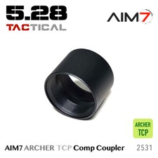 AIM7 ARCHER Modular Comp Spacers/Coupler 1"-3.5" CNC High-Quality Aluminum Black