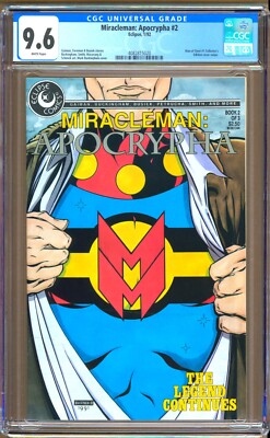Miracleman: Apocrypha #2 (1992) CGC 9.6 WP Gaiman ''Man Of Steel #1'' Cover Homage
